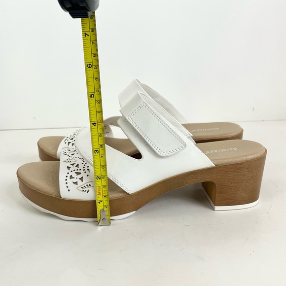 BARETRAPS GIGI White Block Heel Open Toe Adjustable Strap Sandals Women’s Size 9 - Picture 13 of 15